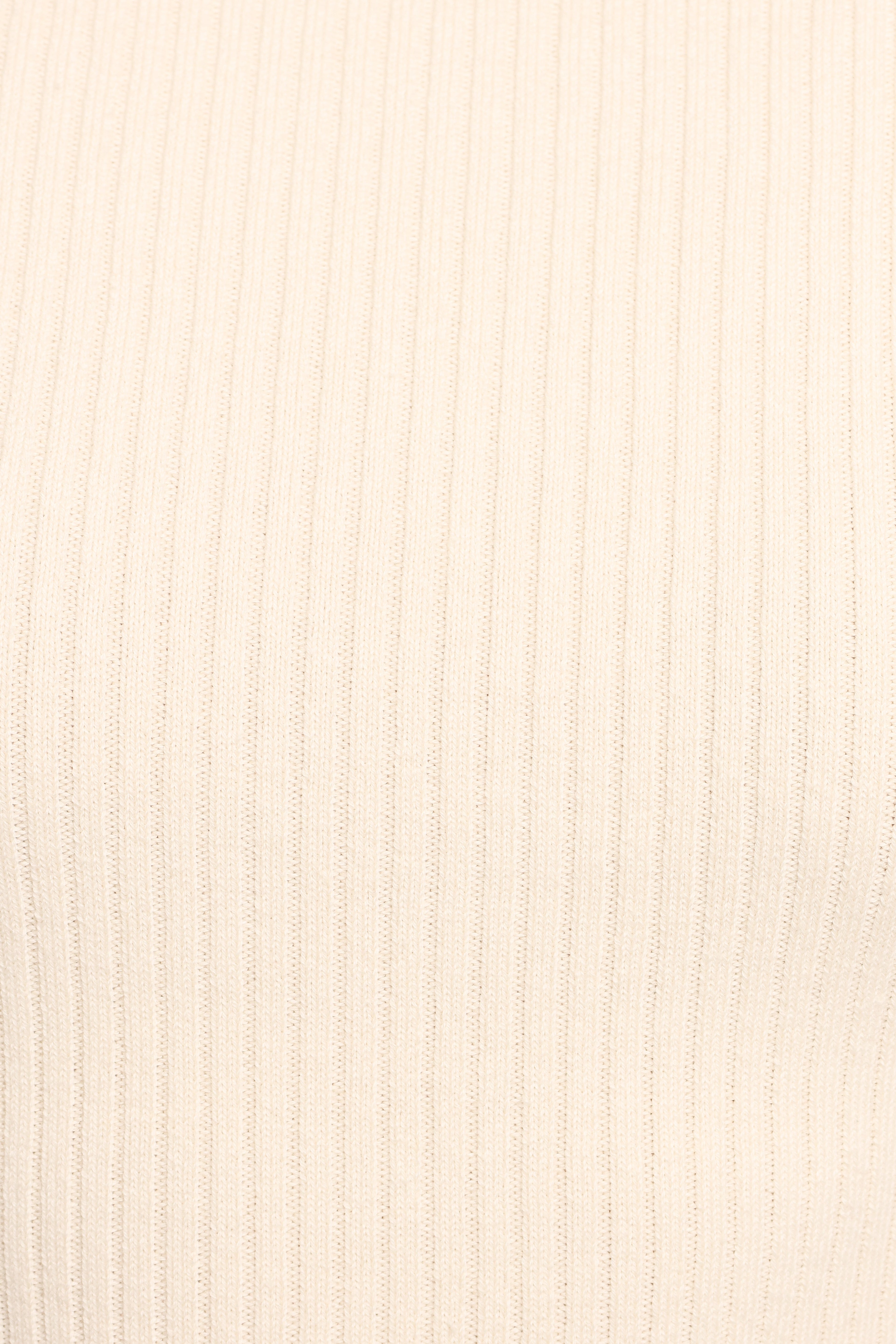 Fleur Ribbed Knit Top - Cream
