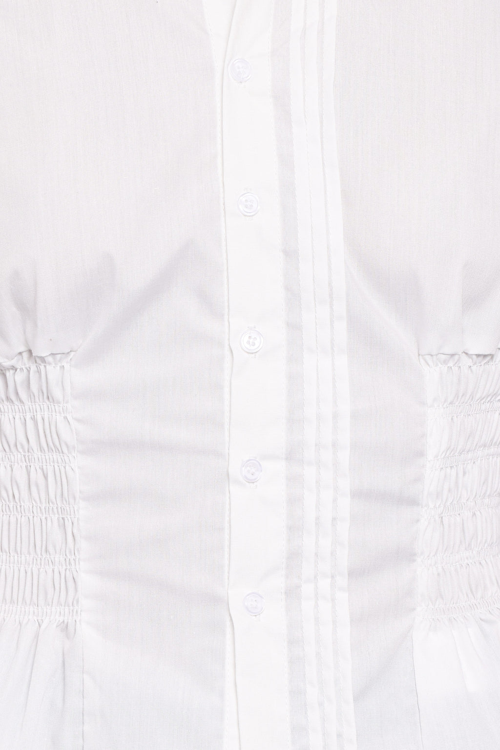 Ione Peplum Shirt - White