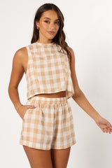 Jemmy Top - Beige Check