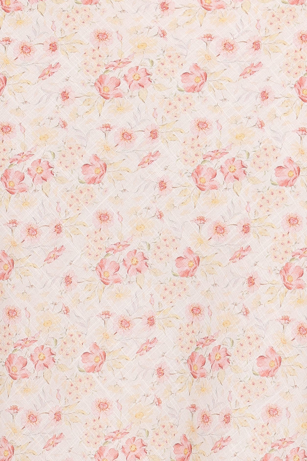 Kedra Tie Shoulder Top - Peach Ditsy Floral