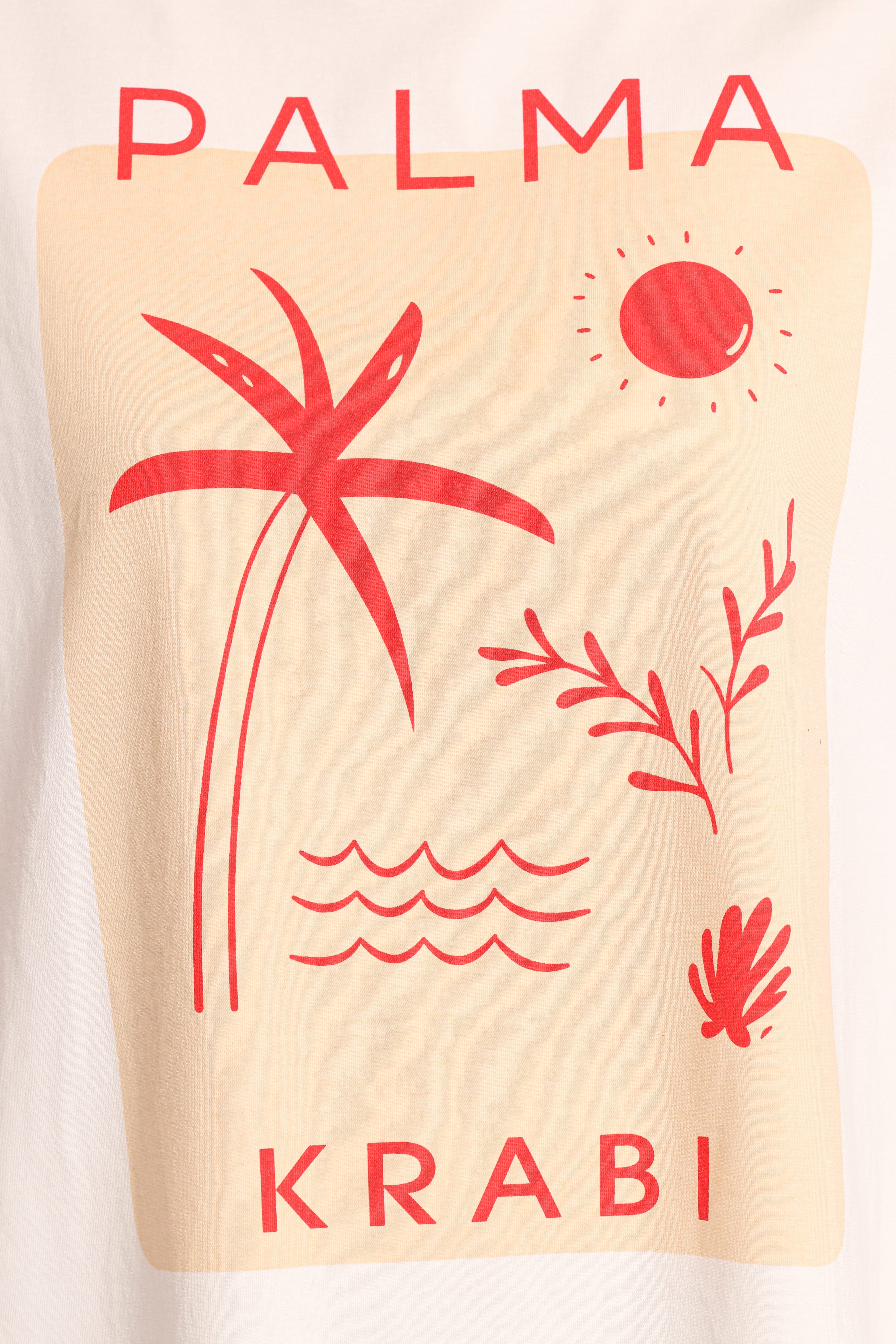 Krabi Beach Graphic Tee - White