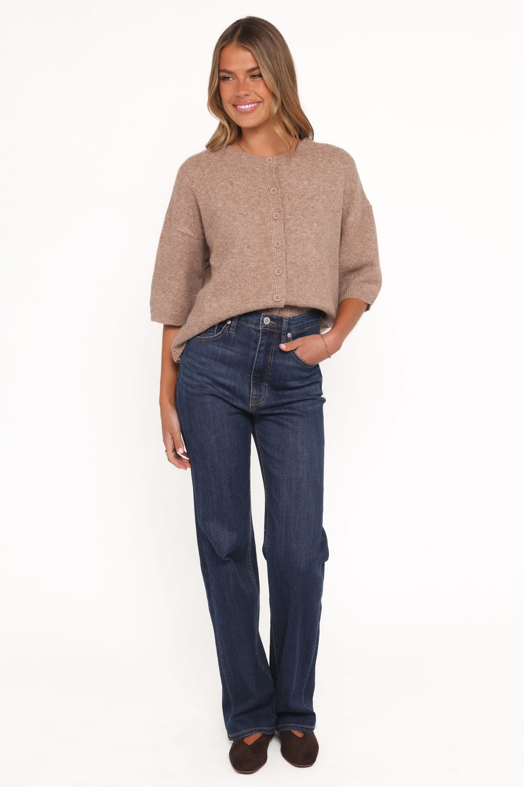 Lilith Knit Top - Mocha