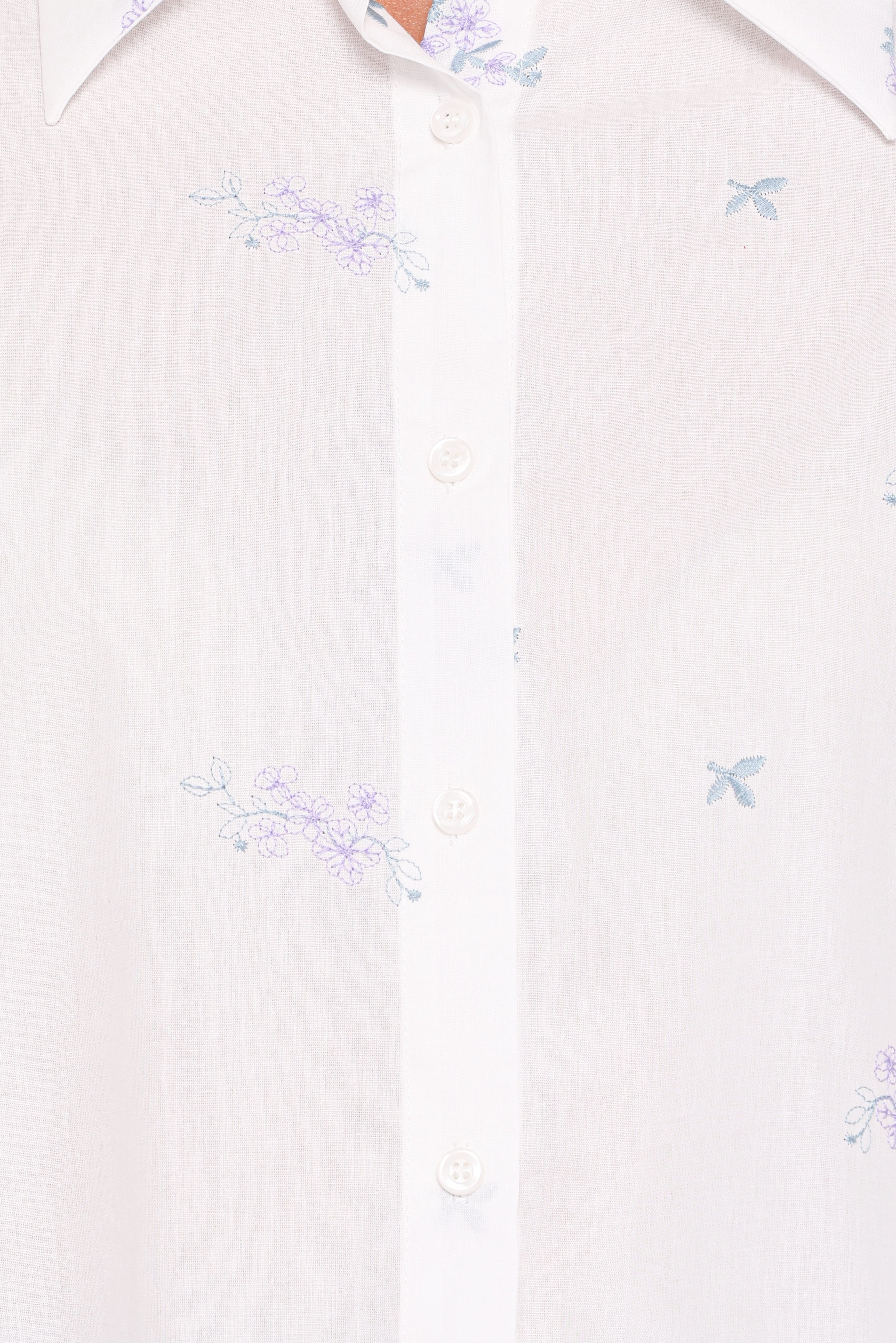 Luneth Button Up Blouse - White