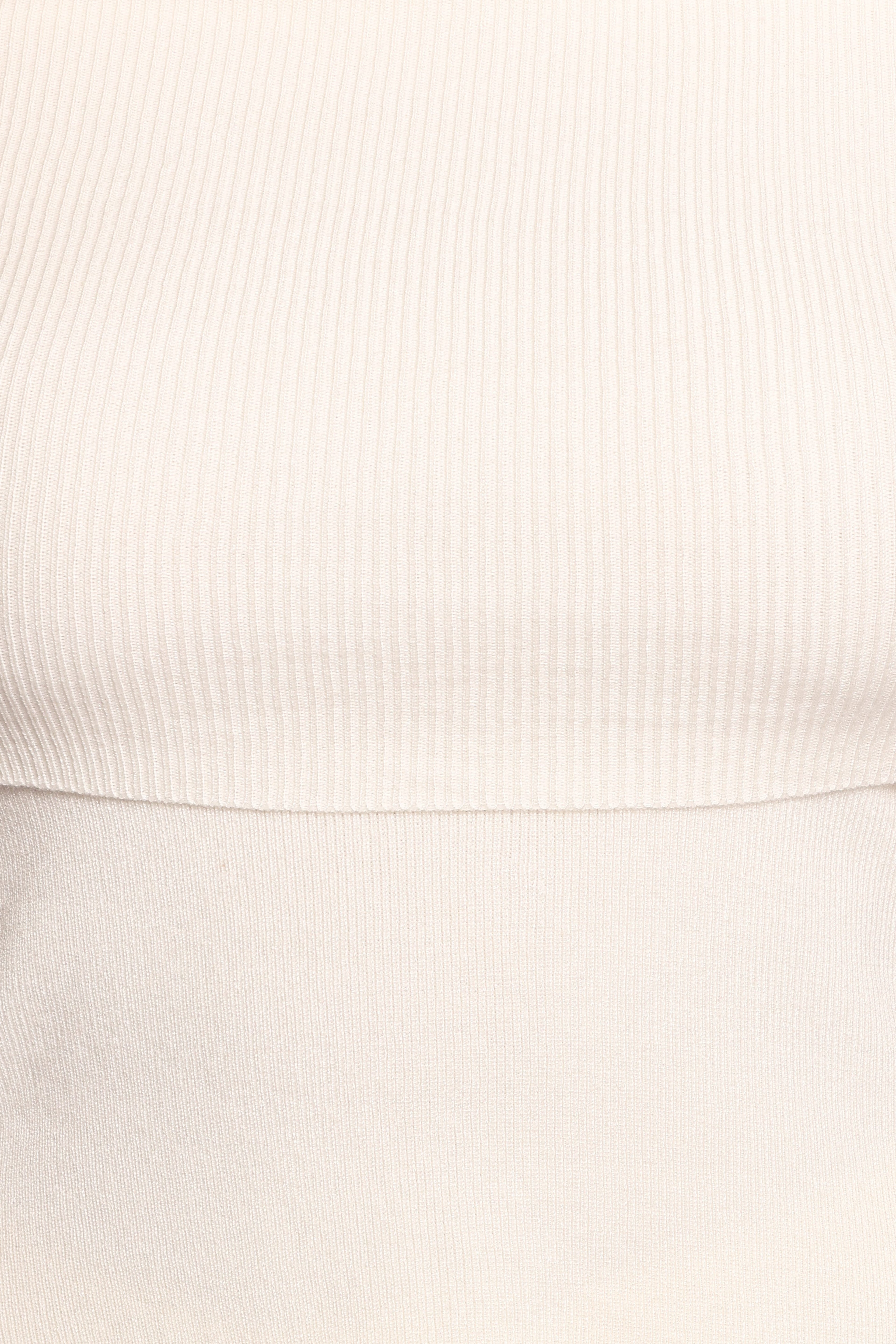 Mavis Off Shoulder Knit Top - Cream