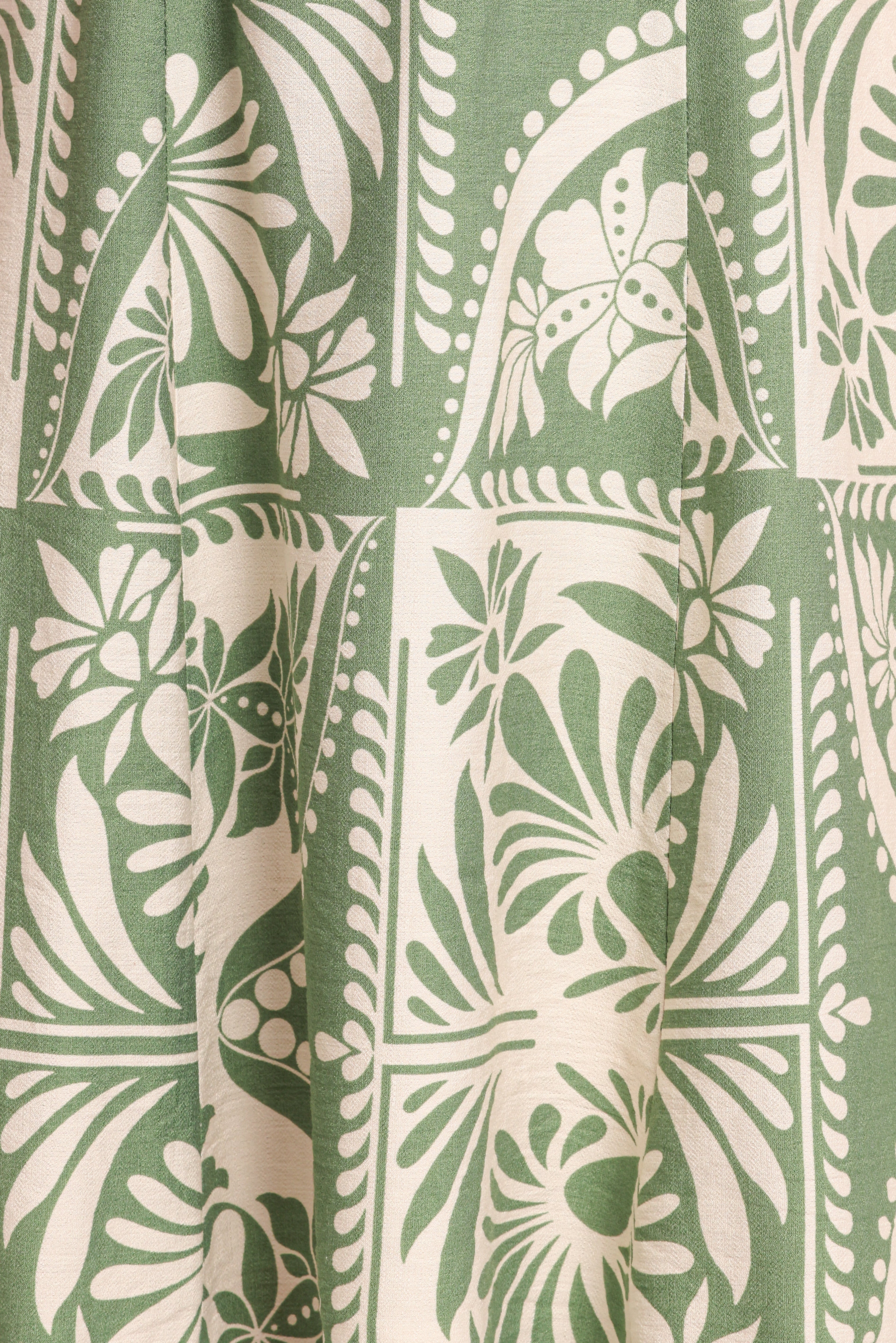 Nevin Top - Green Floral