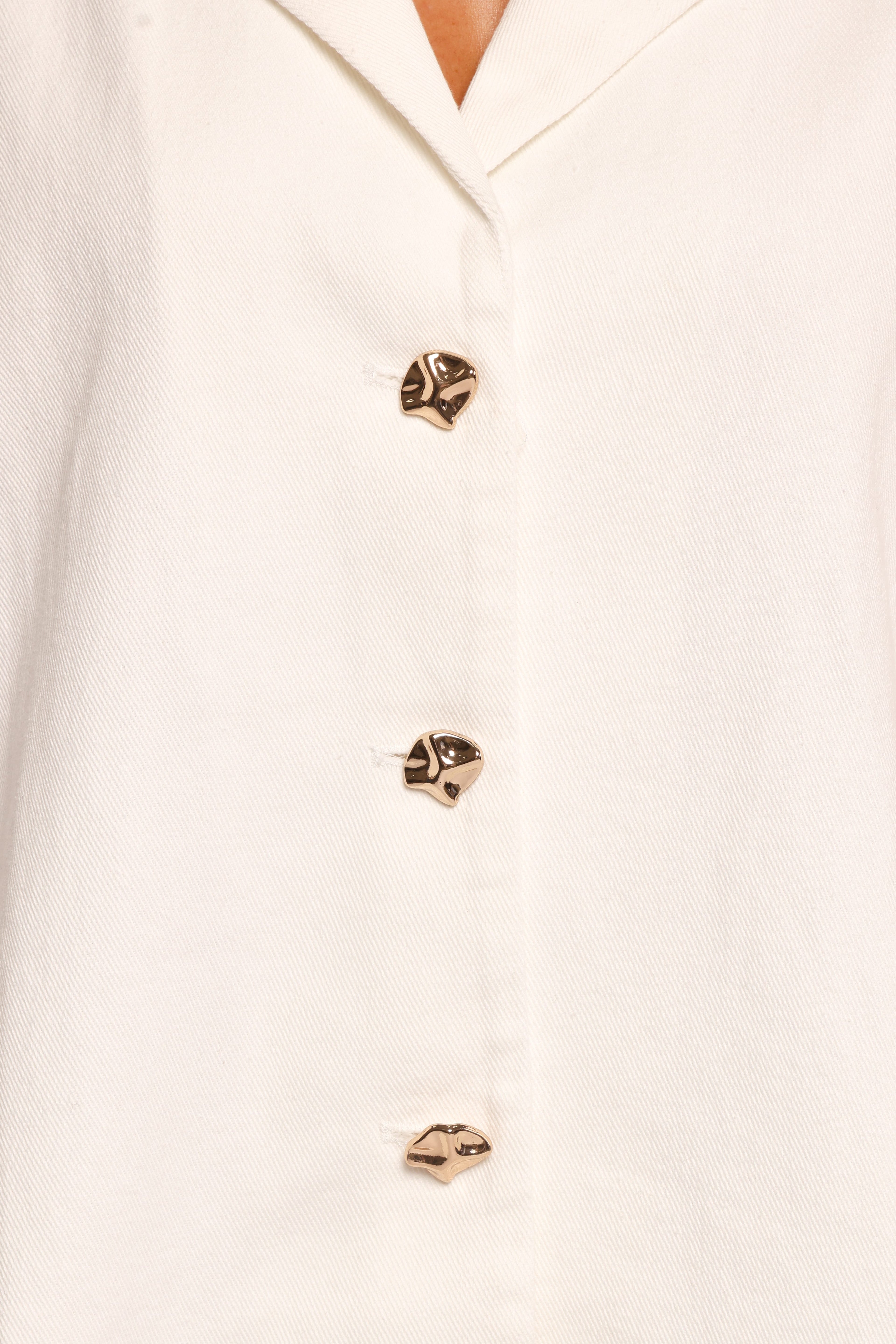 Odelia Denim Shirt - Off White