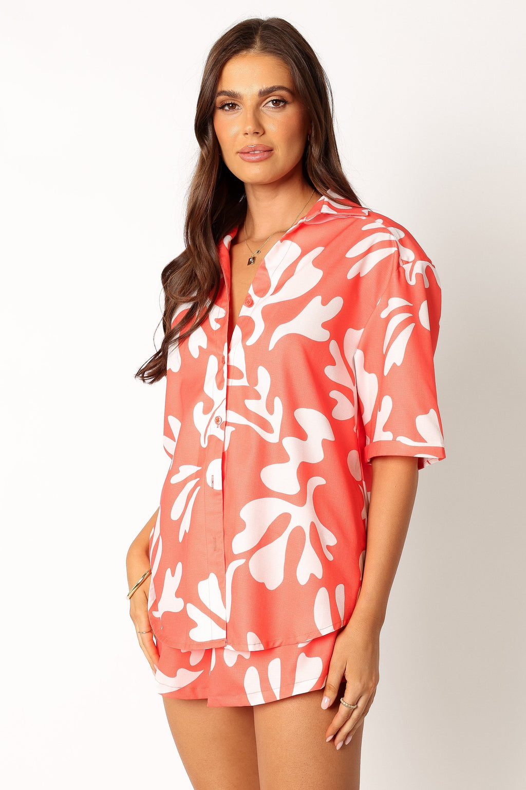 Payton Shirt - Melon White
