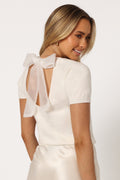 Shannon Bow Top - Off White