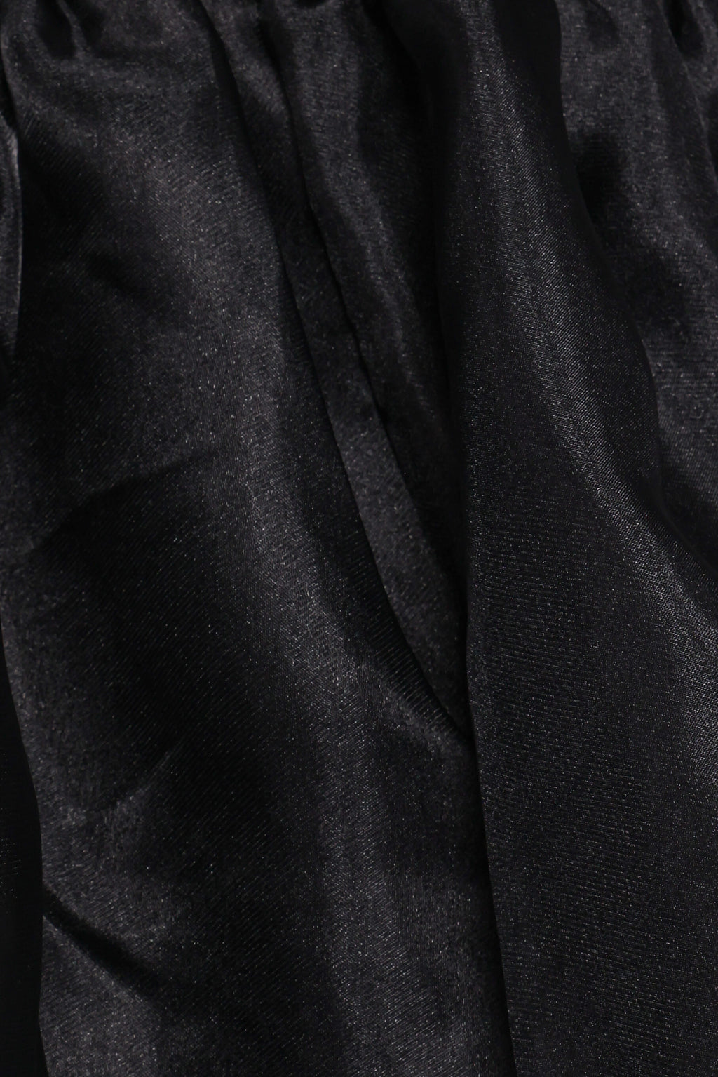 Solenne Puff Sleeve Peplum Organza Top - Black