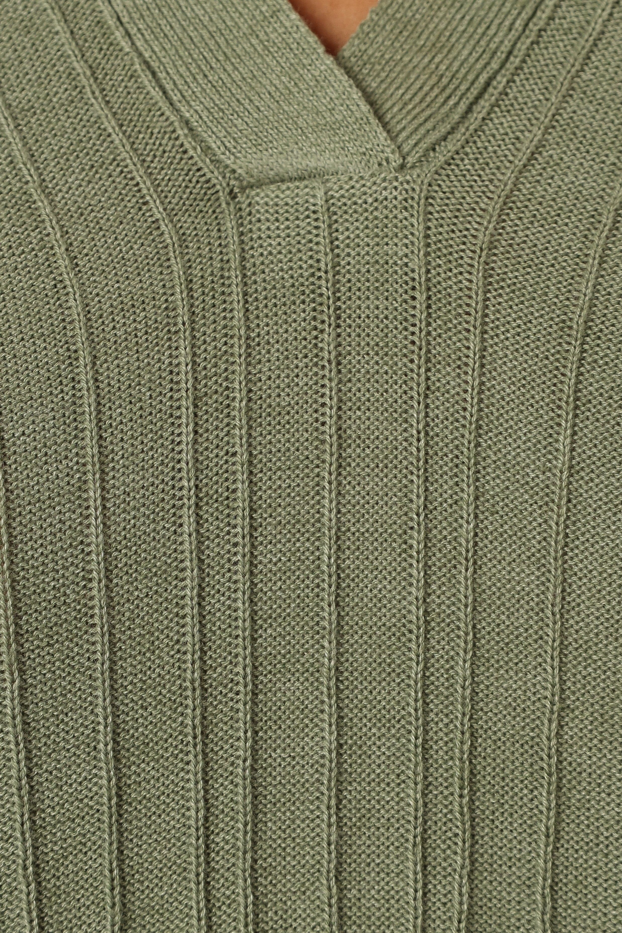 Sonole Cable Knit Sweater - Khaki